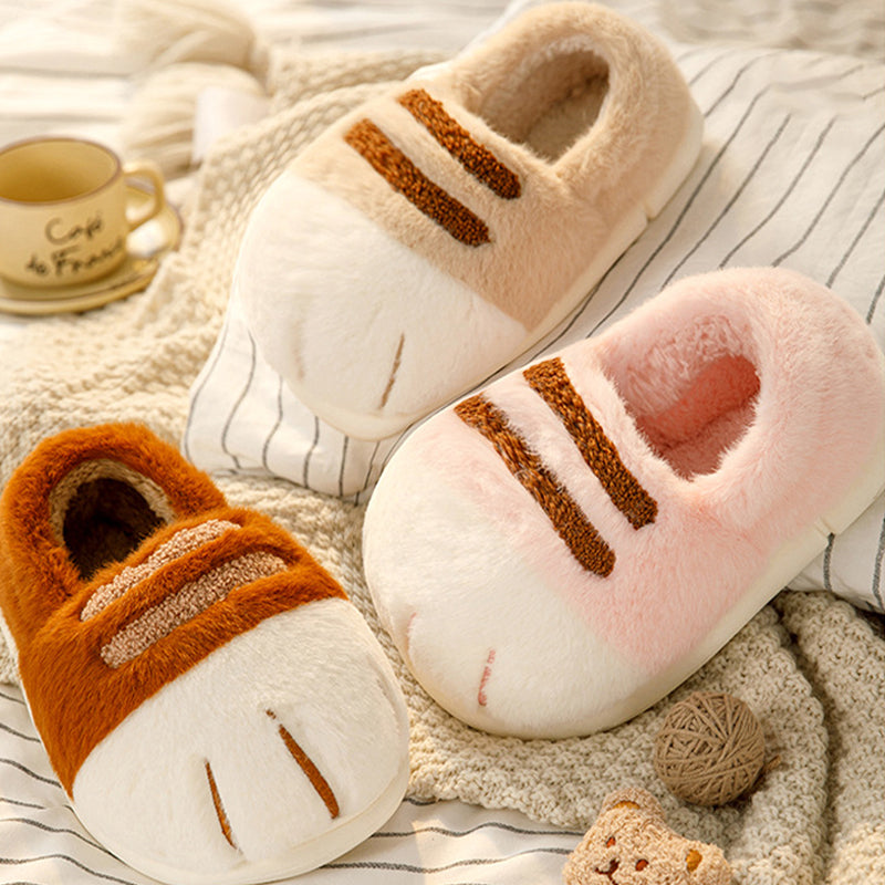 Cozy Cat Paw Slippers - Soft & Warm