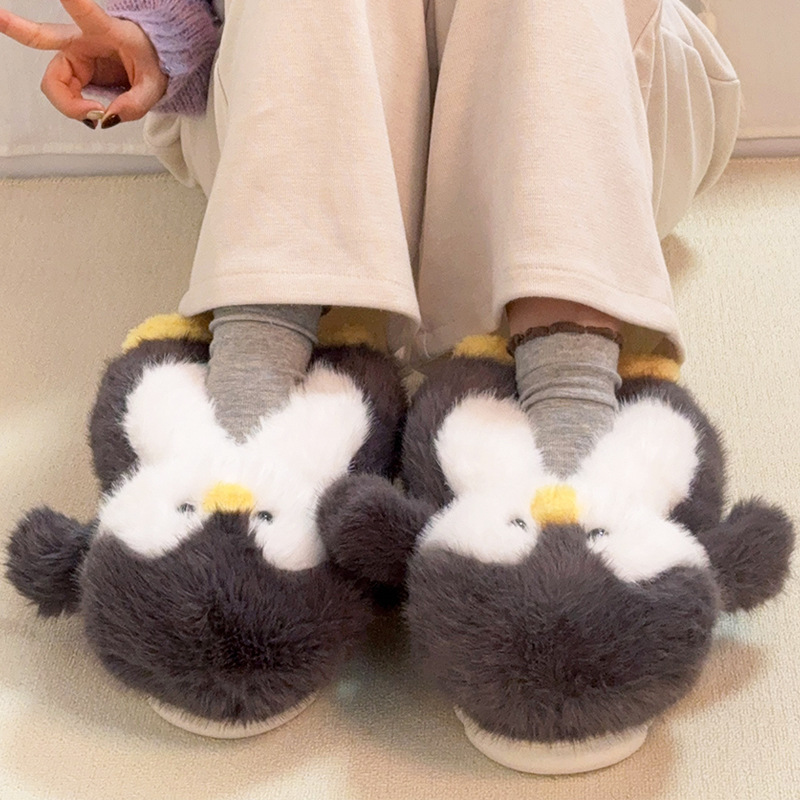 Plush Penguin Animal Slippers