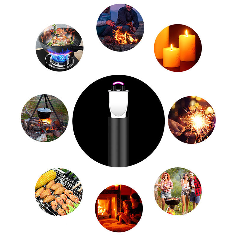 USB Rechargeable Arc Lighter - Windproof & Flameless