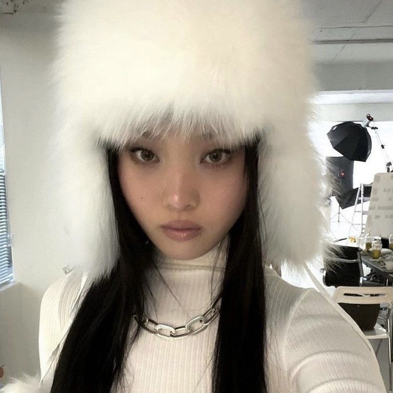 🎁Women's Fluffy Trapper Hat with Ear Flaps🔥
