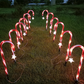 Christmas Outdoor Solar Candy Cane Lights