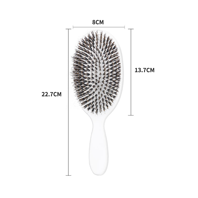 Anti-Static Air Cushion Detangling Brush- Smoother, Stronger, Shinier Hair - Boar Bristle Brush