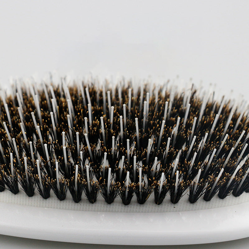 Anti-Static Air Cushion Detangling Brush- Smoother, Stronger, Shinier Hair - Boar Bristle Brush