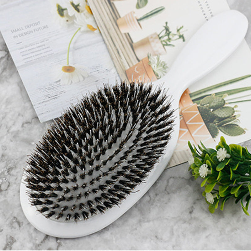 Anti-Static Air Cushion Detangling Brush- Smoother, Stronger, Shinier Hair - Boar Bristle Brush