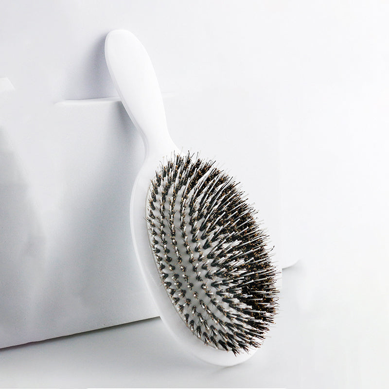 Anti-Static Air Cushion Detangling Brush- Smoother, Stronger, Shinier Hair - Boar Bristle Brush