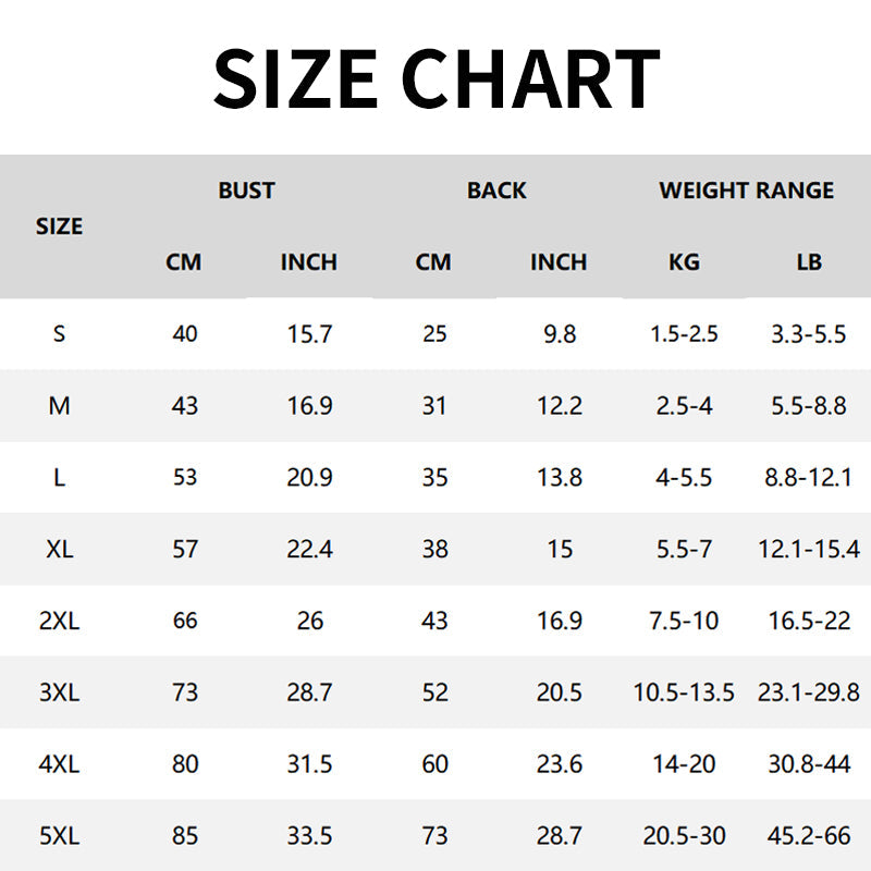 Warm Jacket with Zipper for Dogs & Cats