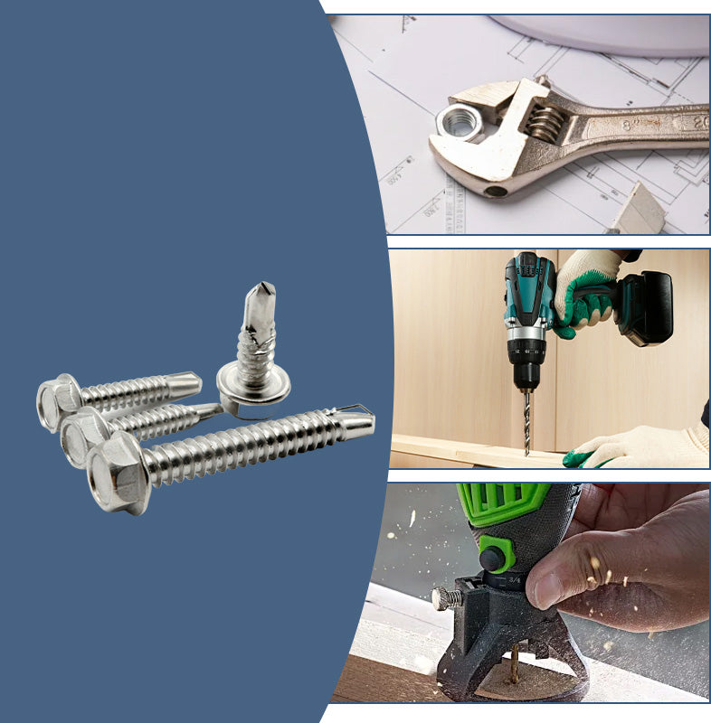 Stainless Steel Hex Washer Self-Drilling Screws