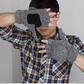 🧤 Flip-Top Fingerless Mittens | Unisex Warm Gloves ❄️ for Touchscreen, Office & Cycling - Keep Hands Toasty All Winter! 🔥