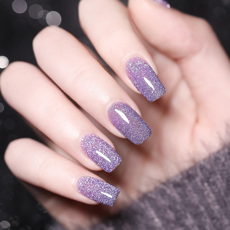 Glitter Crushed Rhinestones Nail Gel Polish