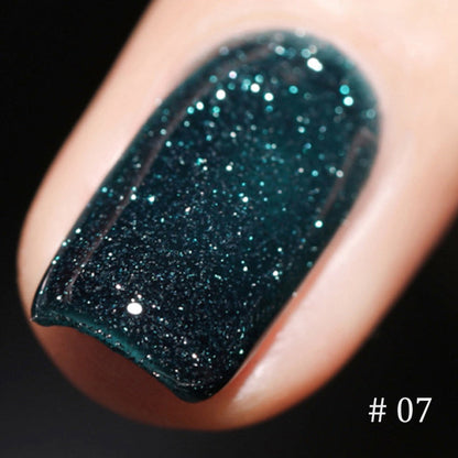 Glitter Crushed Rhinestones Nail Gel Polish
