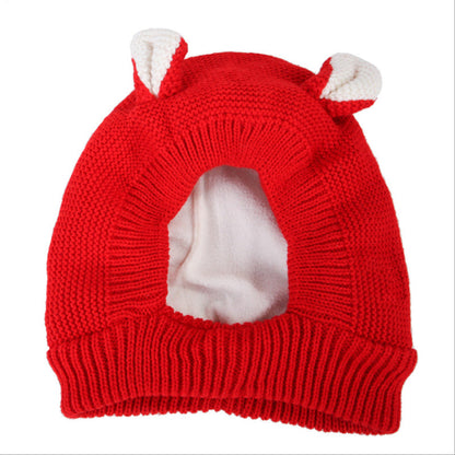 Cute Warm Knitted Dog Hat