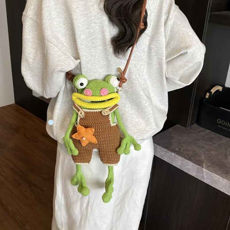 DIY Crochet Frog Phone Bag Kit