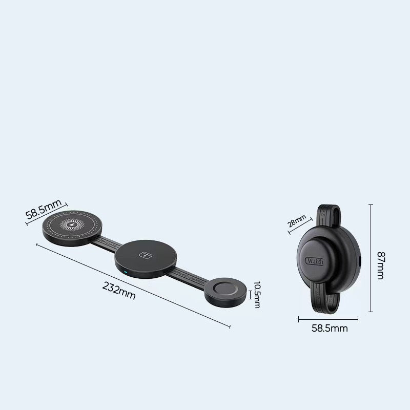 3-in-1 Foldable Magnetic Wireless Charger