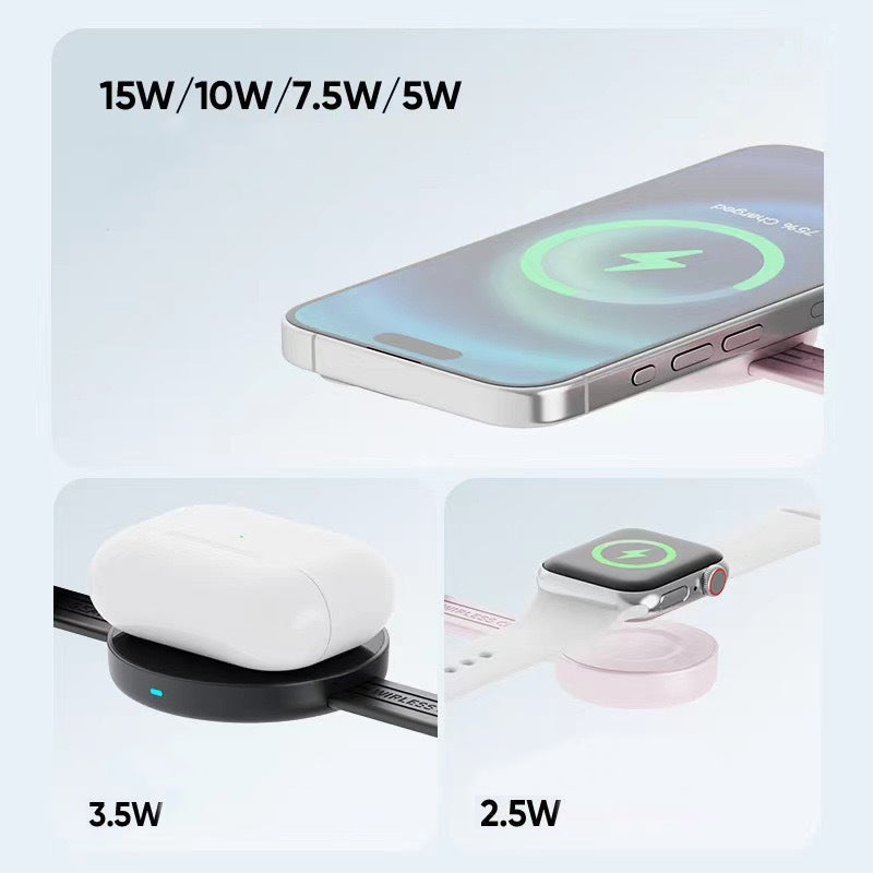 3-in-1 Foldable Magnetic Wireless Charger