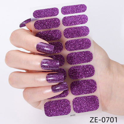 💅 Waterproof Self-adhesive Glitter Nail Stickers