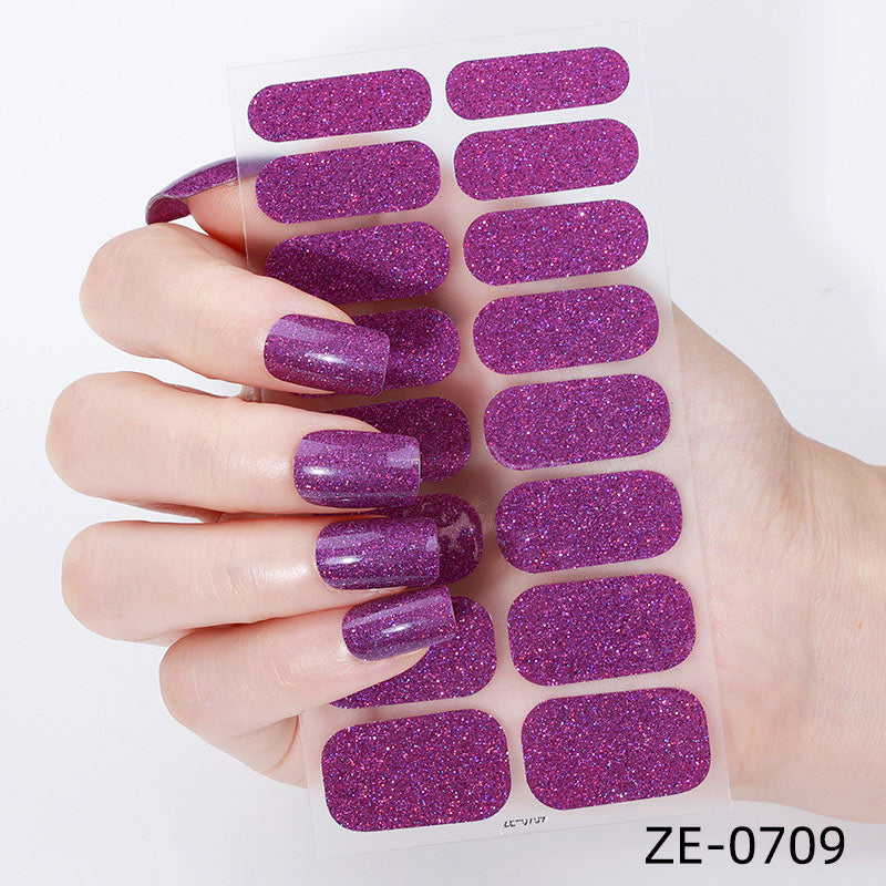 💅 Waterproof Self-adhesive Glitter Nail Stickers