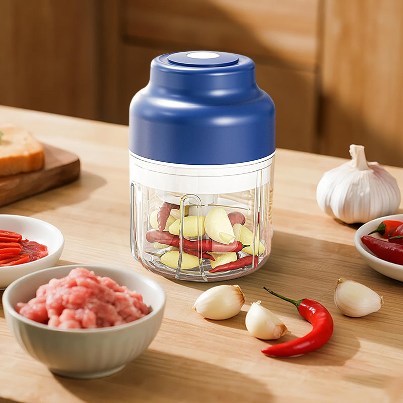 Electric Mini Garlic Chopper Set