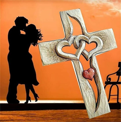 Cross - Intertwined Hearts