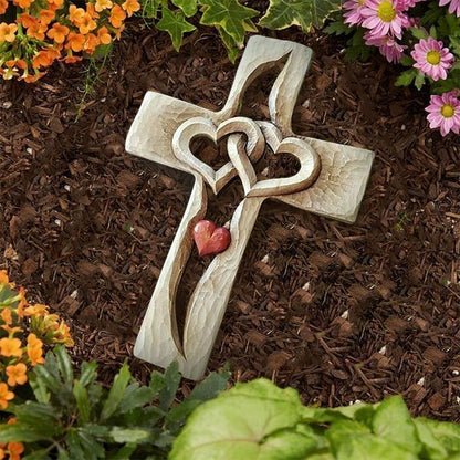 Cross - Intertwined Hearts