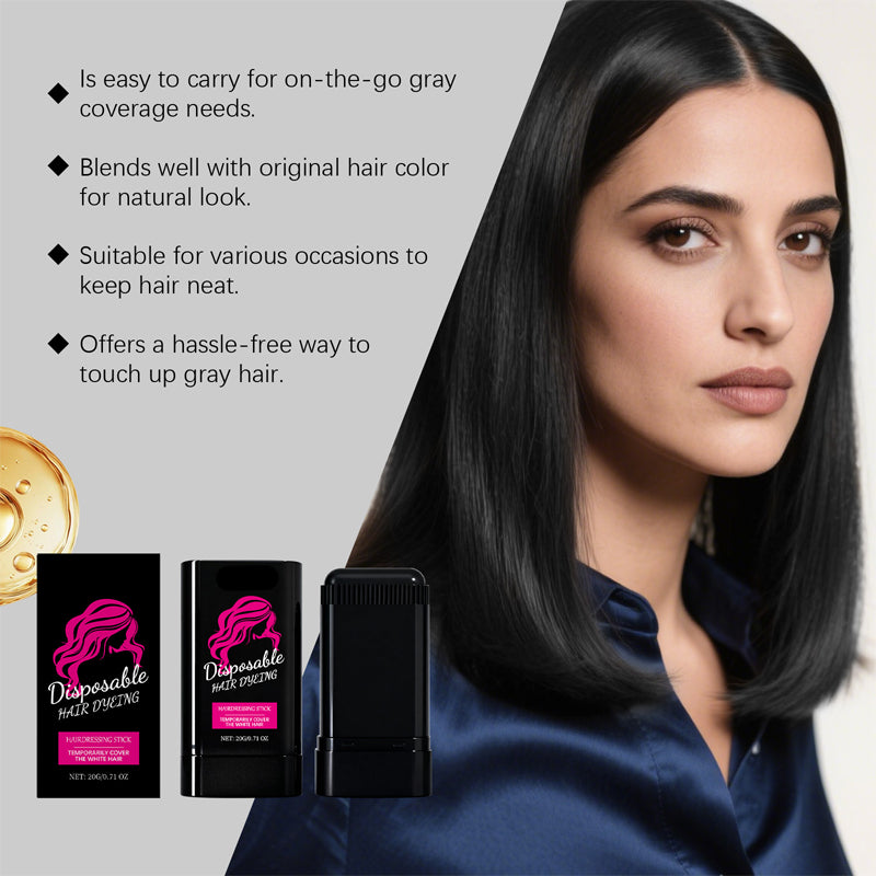 👩Waterproof Hair Color Stick With Comb