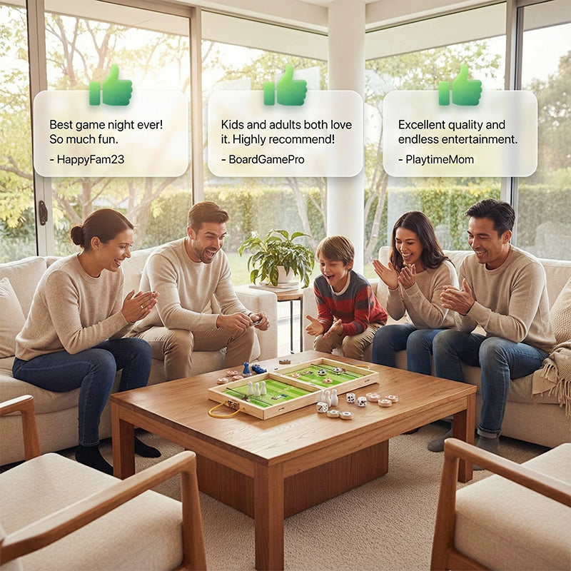 💖5-in-1 Foldable Wooden Board Game Set 