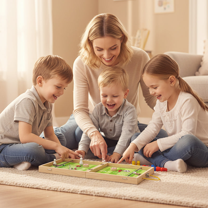 💖5-in-1 Foldable Wooden Board Game Set 