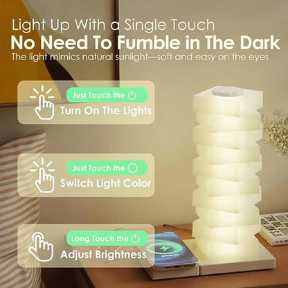 DIY Atmosphere Colorful Night Light With Wireless Charging