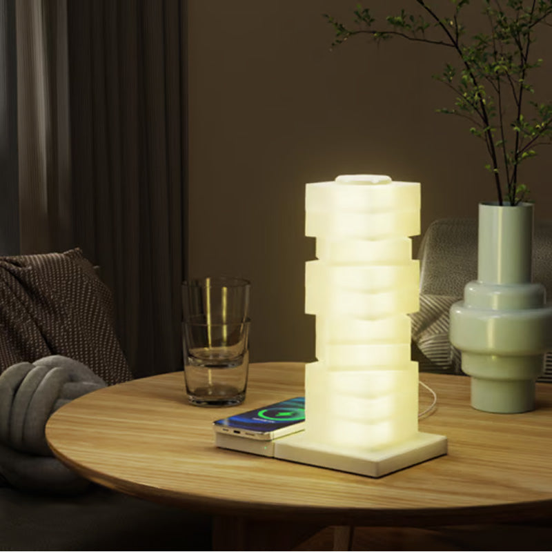 DIY Atmosphere Colorful Night Light With Wireless Charging