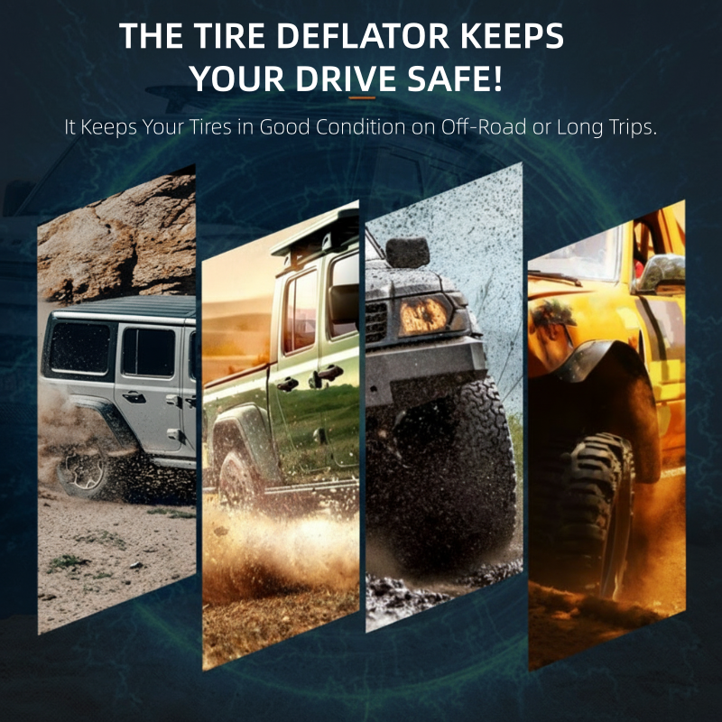 Adjustable Auto-Stop Tire Deflator Kit - 4PCS/Set