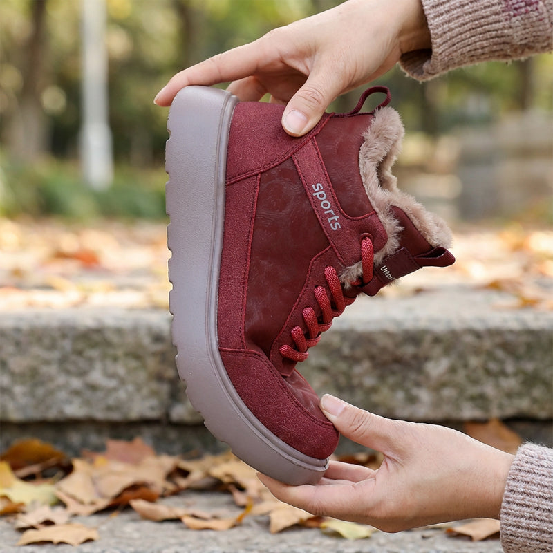 Women's Plush-Lined Warm Snow Boots