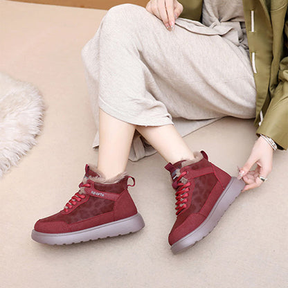 Women's Plush-Lined Warm Snow Boots