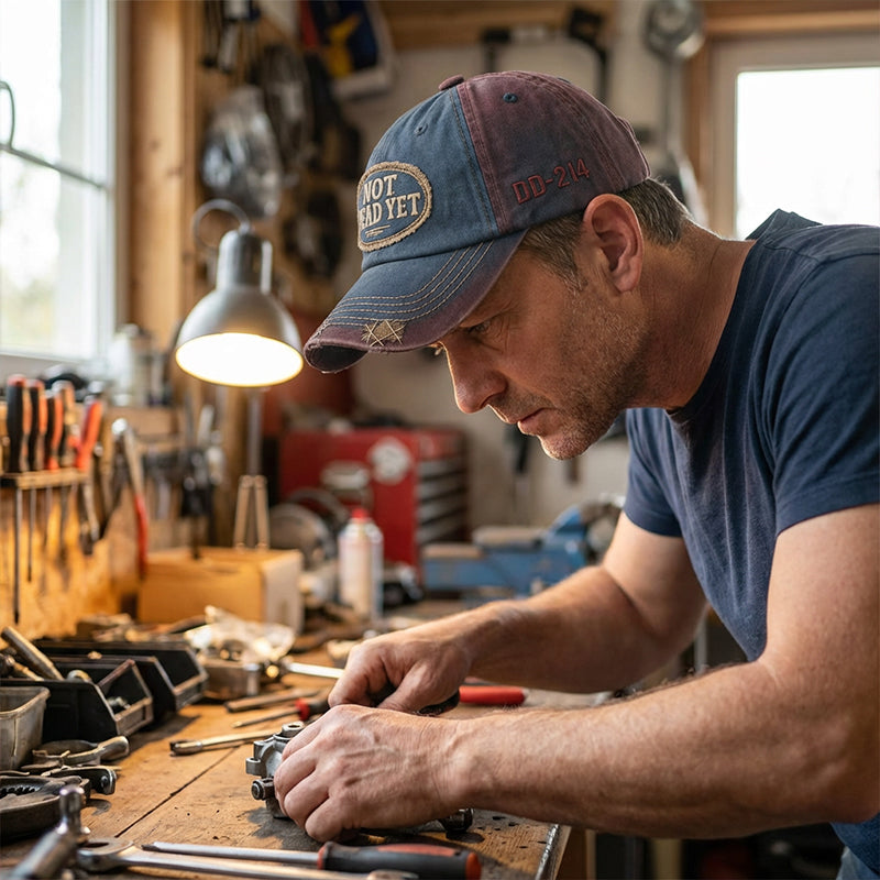 🔥NOT DEAD YET Vintage Washed Baseball Cap