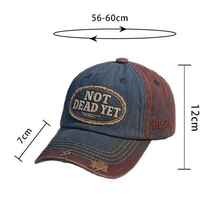 🔥NOT DEAD YET Vintage Washed Baseball Cap