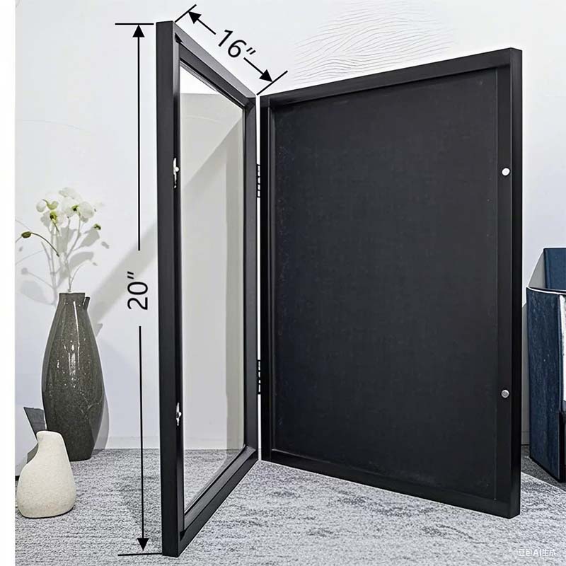 Wooden Jersey Display Frame with Magnetic Door