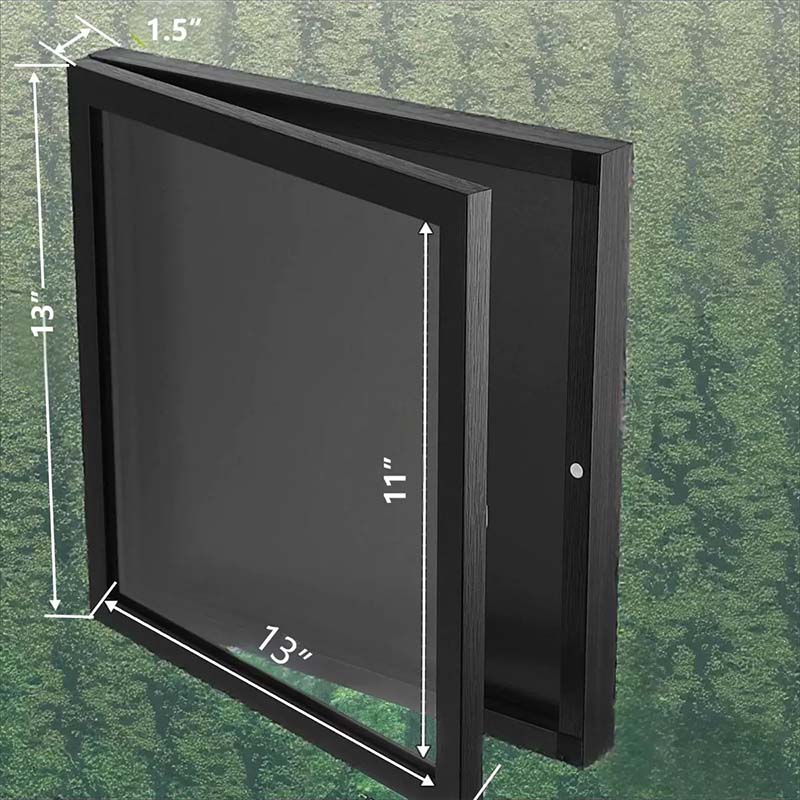 Wooden Jersey Display Frame with Magnetic Door