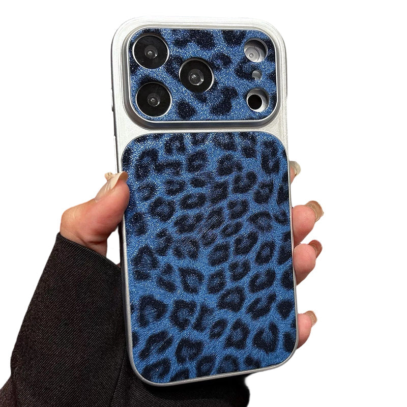 Frosted Leopard Print Shockproof Phone Case