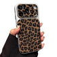 Frosted Leopard Print Shockproof Phone Case