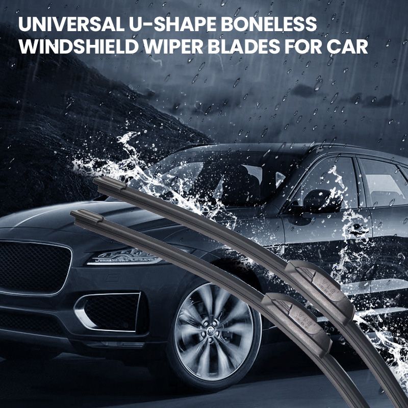 Universal U-Shape Boneless Windshield Wiper Blades for Car