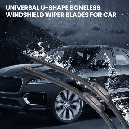 Universal U-Shape Boneless Windshield Wiper Blades for Car