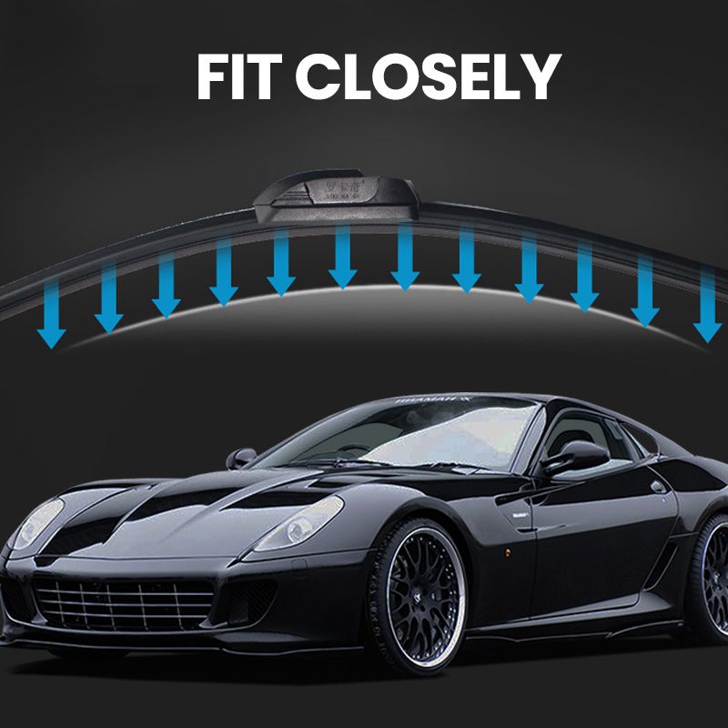 Universal U-Shape Boneless Windshield Wiper Blades for Car