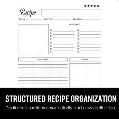 🎁2026 Hot Sale ⏳104 Sheets Notebook for Recipes