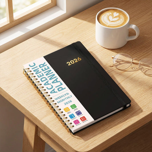 2026 Spiral Bound A5 Planner with Monthly Tabs