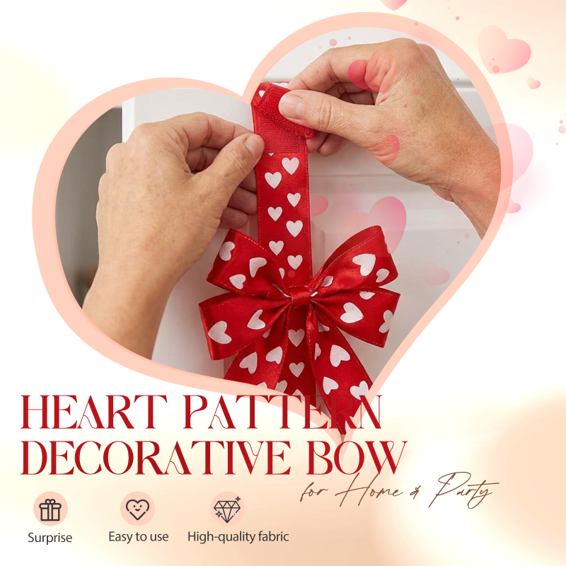 Heart Pattern Decorative Bow for Home & Party