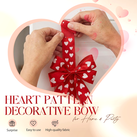 Heart Pattern Decorative Bow for Home & Party