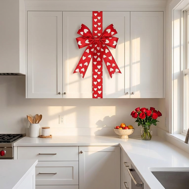 Heart Pattern Decorative Bow for Home & Party