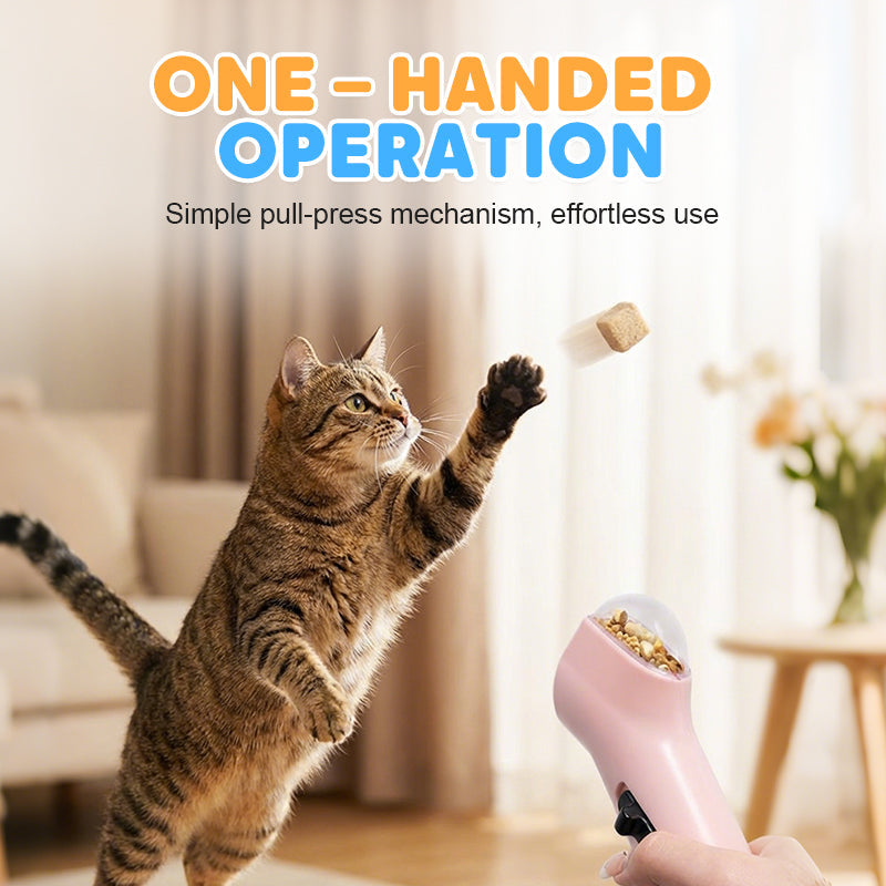 Interactive Pet Treat Launcher & Feeder