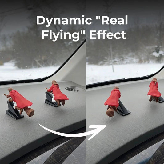 Magical Broomstick Car Dashboard Ornament