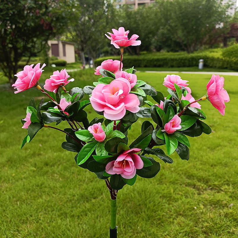 Simulation Azalea Flower Ground Stake Solar Light