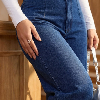 💥Women's High-Waist Wide-Leg Jeans