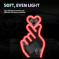 Solar-Powered Finger Heart LED Car Light
